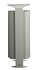 Outdoor trash foot on 100 L Rossignol gray cement