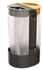 Rossignol yellow gray outdoor ashtray selective sorting bag holder