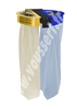 Rossignol blue yellow exterior wall-mounted selective bag holder