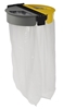 Rossignol yellow grey wall mounted trash bag holder