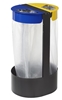 Rossignol yellow and blue selective sorting garbage bag holder