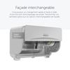 Kimberly Clark Icon silver toilet paper dispenser front
