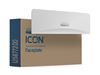 Kimberly Clark Icon white toilet paper dispenser front