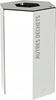 Rossignol 50L Recycling Bin for Other Waste, White, with Lock