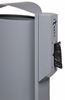Rossignol 60L grey aluminium dog waste bin