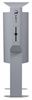 Rossignol 40L grey aluminium dog waste bin