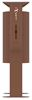 Rossignol 40L corten dog waste bin