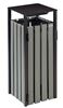 110L outdoor trash can, imitation wood