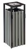 110L grey recycled outdoor ashtray bin