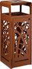 110L Cybel Corten outdoor bin with ashtray
