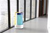 Rossignol yellow and blue selective sorting white garbage bag holder