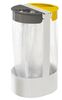 Rossignol yellow and gray selective sorting white garbage bag holder