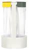 Rossignol yellow and gray selective sorting white garbage bag holder