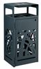 Cybel 2x60L anthracite recycling bin with ashtray