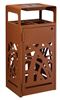 Cybel 2x60L Corten Recycling Bin with Ashtray