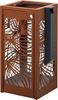 Bella Corten 110L Outdoor Pest-Proof Bin with Ashtray