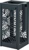 Bella 110L anthracite outdoor bin with ashtray