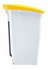 Waste bin sorting kitchen lid yellow 60 L Haccp