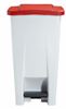 Kitchen bin Rossignol 60 liter red lid HACCP