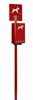 Red Rossignol Canine Cleaner Bollard