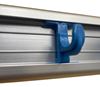 Fixed wall-mounted broom holder on 60cm rail