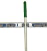 Fixed wall-mounted broom holder on 60cm rail