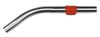Angled stainless steel tube diameter 32 mm