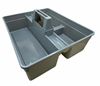Double compartment product carrier basket