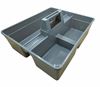 Double compartment product carrier basket
