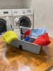 Double compartment product carrier basket