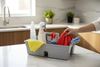 Double compartment product carrier basket