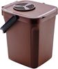 60613210 - 10L brown compost bucket with lid 