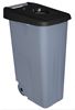 60623257 - 110L black recycling bin