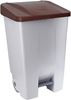 60623416 - 80L Brown Lid Kitchen Recycling Bin 