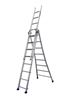 610312 - Duarib convertible ladder, 3 sections, T3, 3.60m/8.10m