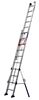 10.25m two-section rope-operated sliding ladder with stabilizers