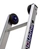 3-section rope-operated sliding ladder, 13.90m, with stabilizers