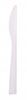 White reusable plastic knife