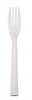 White reusable plastic fork