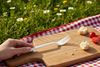 White reusable plastic fork
