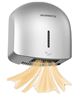 Electric hot air hand dryer, grey