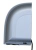 Electric hot air hand dryer, grey