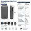 61673 - Grey vertical pulsed air hand dryer