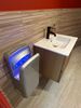 Grey vertical pulsed air hand dryer