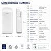 61674 - White vertical air pulse hand dryer