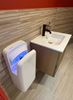 White vertical air pulse hand dryer
