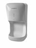 White horizontal electric pulsed air hand dryer