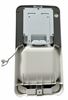 White horizontal electric pulsed air hand dryer