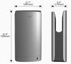 Slim pulsed air hand dryer