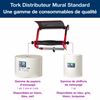 Tork red wall-mounted reel unwinder